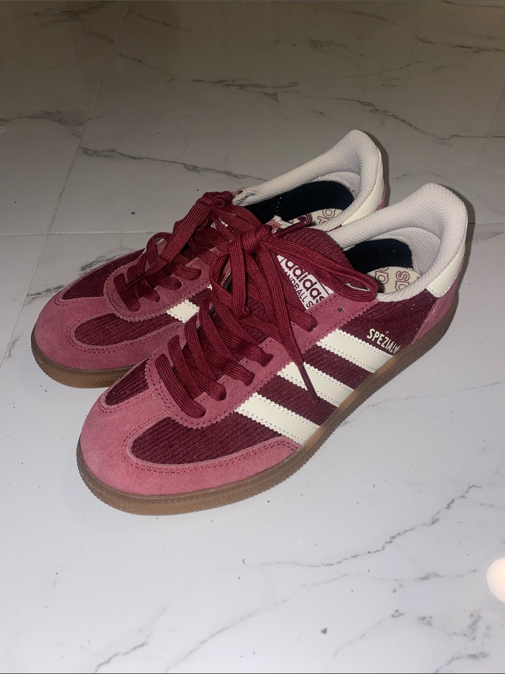 Adidas spezial burgundy size 8